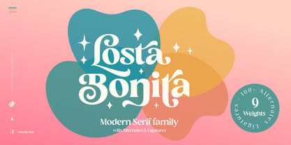 Losta Bonita Font Poster 1