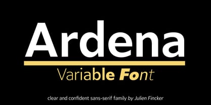 Ardena Variable Font Poster 1