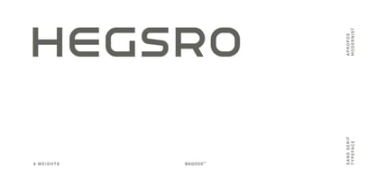 Hegsro Font Poster 1