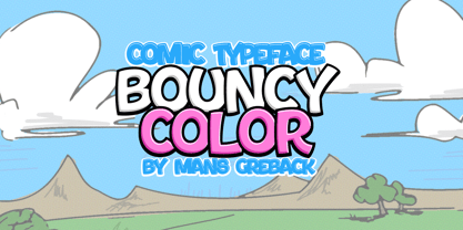 Bouncy Color Font Poster 1