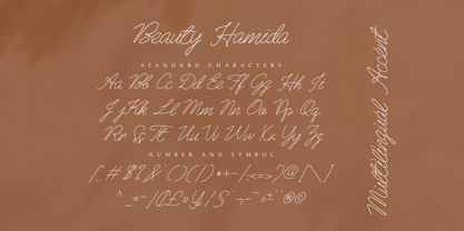 Beauty Hamida Font Poster 10