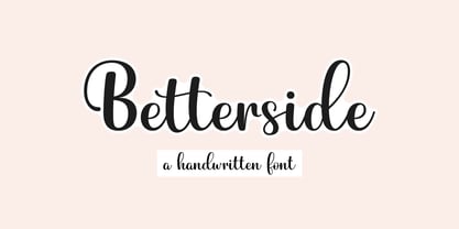 Betterside Font Poster 1
