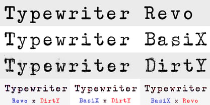 Typewriter DirtY Font Poster 4