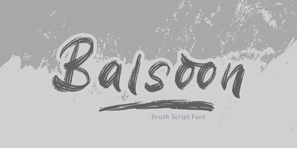 Balsoon Font Poster 1