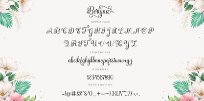 Berlyna Font Poster 4