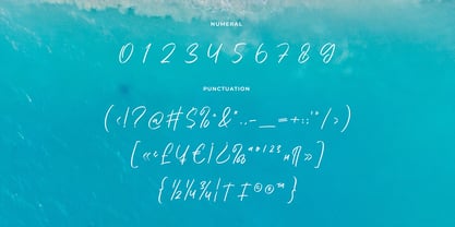 Aquatype Signature Font Poster 12