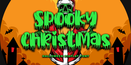 Spooky Christmas Font Poster 1