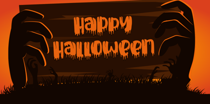 Spooky Christmas Font Poster 2