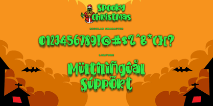 Spooky Christmas Font Poster 7