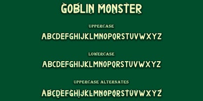 Goblin Monster Font Poster 8