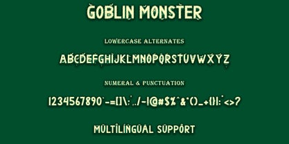 Goblin Monster Font Poster 9