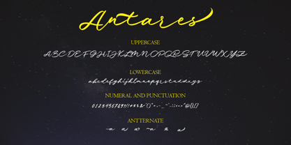 Antares Font Poster 2