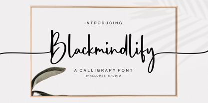 Blackmindlify Font Poster 1