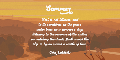 Retro Summer Font Poster 4
