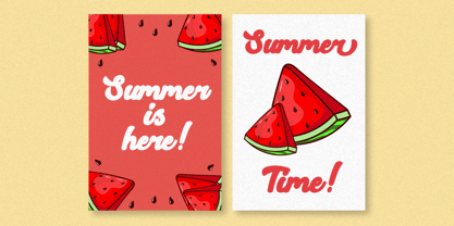 Retro Summer Font Poster 2