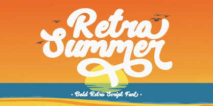 Retro Summer Font Poster 1