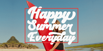 Retro Summer Font Poster 3