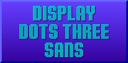 Display Dots Three Sans Fuente Póster 1