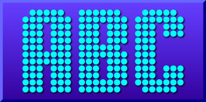 Display Dots Three Sans Font Poster 2