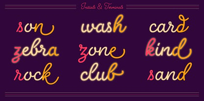 Neon Love Font Poster 13