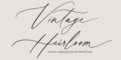 Vintage Heirloom Font Poster 1