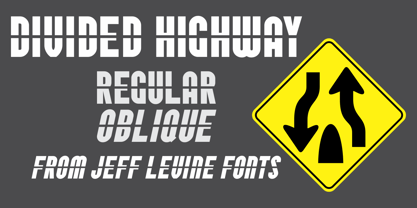 Divided Highway JNL Font Poster 1