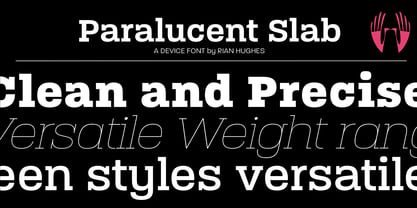 Paralucent Slab Font Poster 1