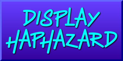 Display Haphazard Font Poster 1