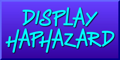 Display Haphazard Fuente Póster 1