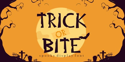 Trick or Bite Font Poster 1