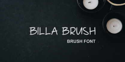 Billa Brush Font Poster 1