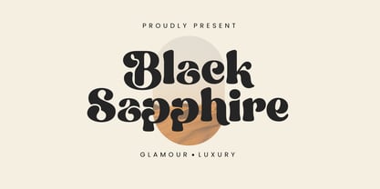Black Sapphire Font Poster 1