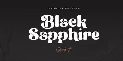 Black Sapphire Font Poster 15