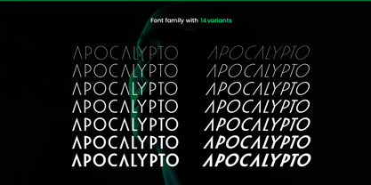 Apocalypto Display Font Poster 11