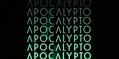Apocalypto Display Font Poster 4