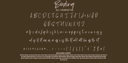 Bonding Font Poster 7
