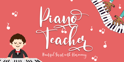 Piano Teacher Fuente Póster 1