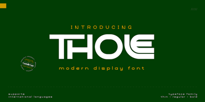 Thole Font Poster 1