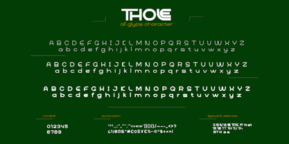 Thole Font Poster 11