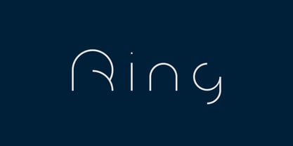 Ring Font Poster 1