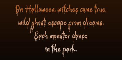 Halloween Party Font Poster 1