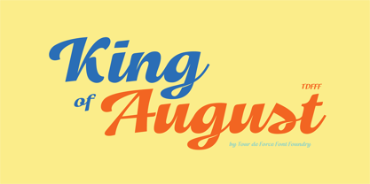 King of August Font Poster 1