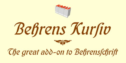 Behrens Kursiv Font Poster 1