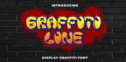 Graffiti Line Font Poster 1
