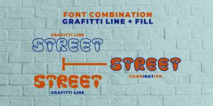 Graffiti Line Font Poster 5