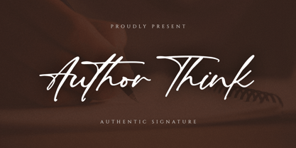 Author Think Font Poster 1