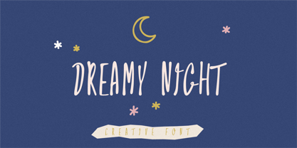 Dreamy Night Font Poster 1