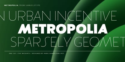 Metropolia Font Poster 6