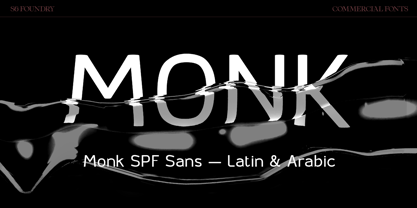 Monk SPF Font Poster 15