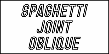 Spaghetti Joint JNL Font Poster 4